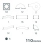 Cleverclixx – Guľôčková dráha Clever Pack Pastel 110 ks