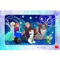 Puzzle Snehové vločky doskové 15 dielikov Frozen / Ľadové kráľovstvo 30x19cm