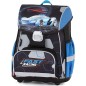 Školská taška Oxybag PREMIUM Auto 23 3dielny set a dosky na zošity zdarma