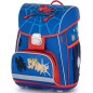 Školská taška Oxybag PREMIUM Spiderman 3dielny set a box A4 číry zdarma