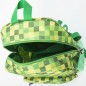 Detský batoh Pixie zelené kocky PXB-18-04