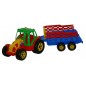 Traktor s vlekom 75cm 2 farby