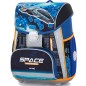 Školská taška Oxybag PREMIUM Space 3dielny set a box A4 číry zdarma
