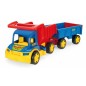 Auto Gigant truck + detská vlečka 55cm v krabici Wader
