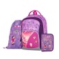 Školský batoh OXYGO Playworld Girl Pixel – 5-dielny set