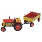 Traktor Zetor s prívesom červený na kľúčik 28 cm