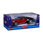 Bburago - Autá HOBBY, Bugatti Chiron, červeno-čierna, 1:18
