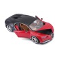 Bburago - Autá HOBBY, Bugatti Chiron, červeno-čierna, 1:18
