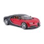 Bburago - Autá HOBBY, Bugatti Chiron, červeno-čierna, 1:18