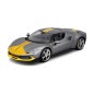 Bburago - RACE+PLAY, Ferrari 296 GTB ASSETTO FIORANO, sivá metalíza, 1:18