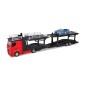 Bburago - STREET FIRE, Kamión s návesom Multicar Carrier M-B Actros + Renault Captur, 1:43