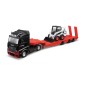Bburago - Haulers construction, Kamión M-B Actros Gigaspace s nakladačom Bobcat, 1:43