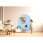 Cleverclixx – Magnetická nástenná fólia Clever Blue, 95 × 75 cm