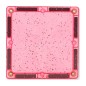 Cleverclixx – Magnetická stavebnica Glitter Tiles Pack Transparent – ružové – 16 ks