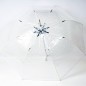 Dáždnik Srdiečka priehľadný bielý