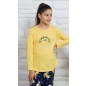 Detské pyžamo dlhé Alica žlté