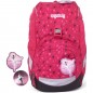 Školský set Ergobag prime Pink hearts batoh+peračník+dosky