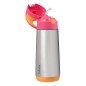 Termoska na pitie sport 500 ml - ružová/oranžová