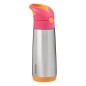 Termoska na pitie sport 500 ml - ružová/oranžová