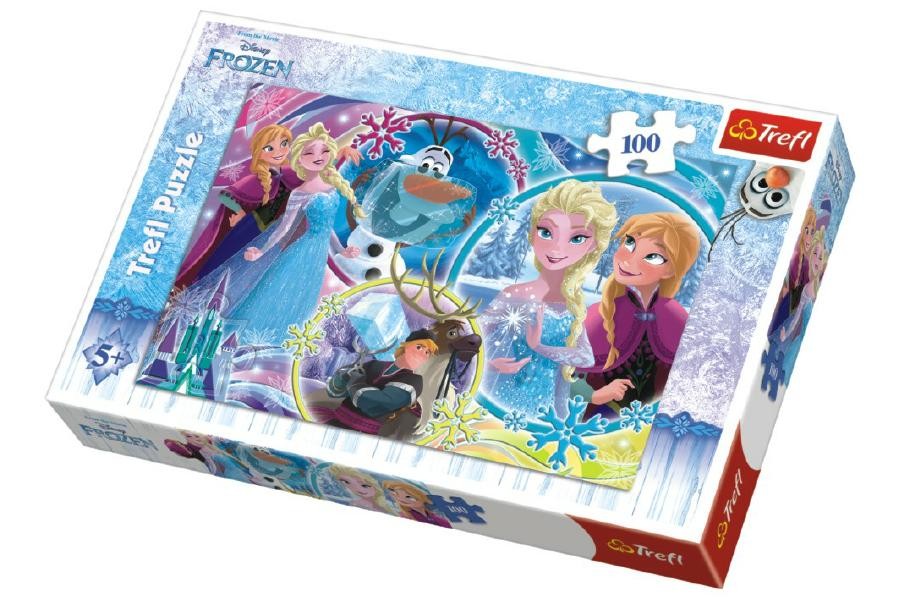 Puzzle Frozen / Ľadové kráľovstvo koláž 100 dielikov 41x27,5cm ...