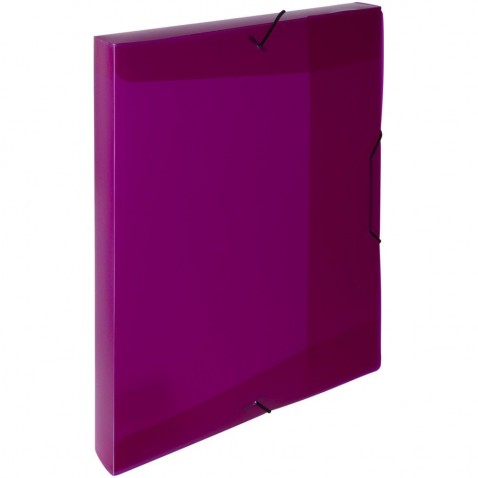 Krabica PP s gumou A4 Opaline magenta