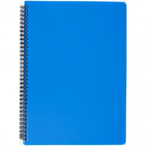 Twin wire blok A4 PP Color Office modrá