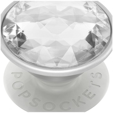 PopSockets PopGrip Gen.2, Disco Crystal Silver, 3D disco guľa strieborná