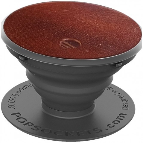 PopSockets Original PopGrip, Brown vegan Leather, vegánska koža