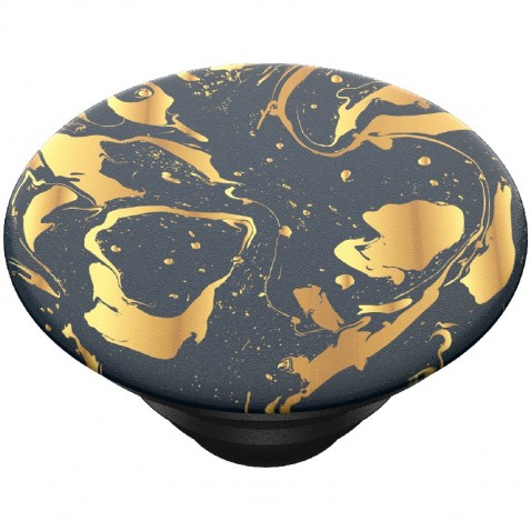 PopSockets PopTop Gen.2, Gilded Swirl, zlatá špirála na čiernom pozadí, výmenný vršok