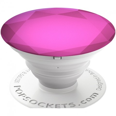 PopSockets Original PopGrip, Fuchsia Metallic Diamond, hliníkový
