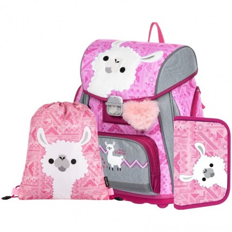 Školská taška Oxybag PREMIUM Lama 3dielny set