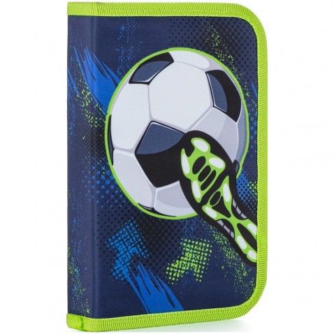 Peračník s klopou, naplnený futbal