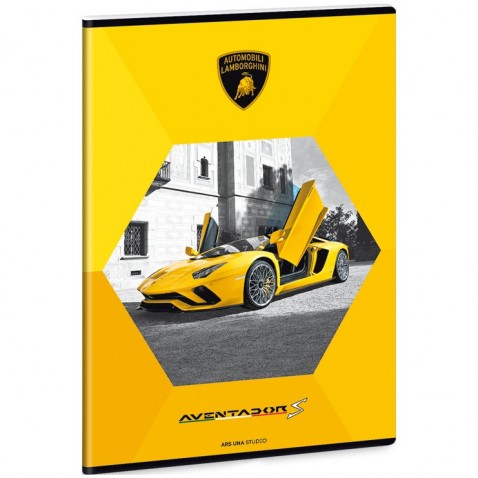 Ars Una Zošit Lamborghini žlté A4 linajkový s okrajom
