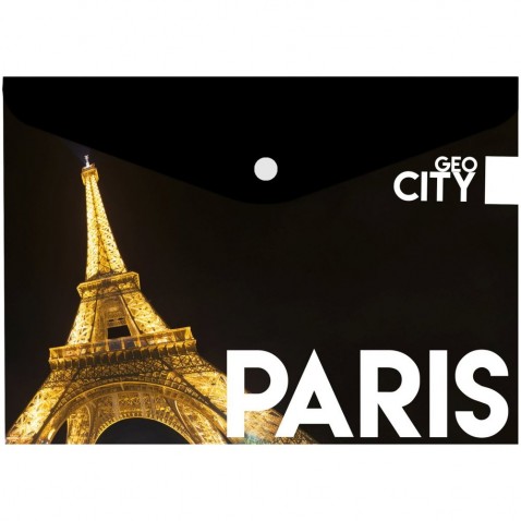 Lístoček s cvokom A4 s tlačou GEO CITY Paris