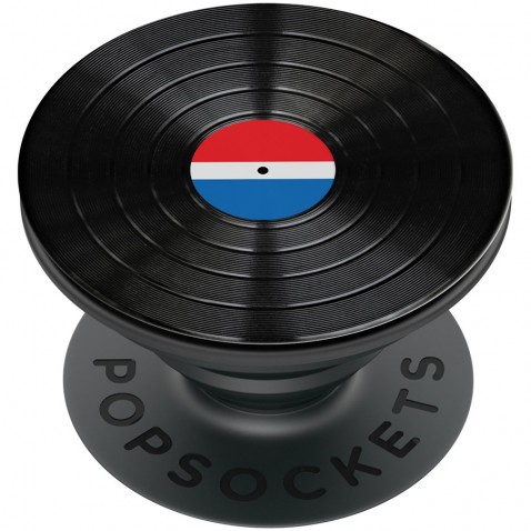 PopSockets PopGrip Gen.2, Backspin Aluminum 45 RPM, otáčací (guľôčkové ložisko), doska (LP)