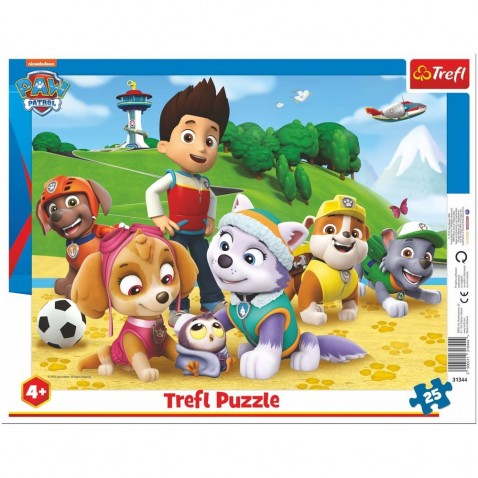 Puzzle doskové Paw Patrol / Tlapková patrola na stope 25 dielikov vo fólii