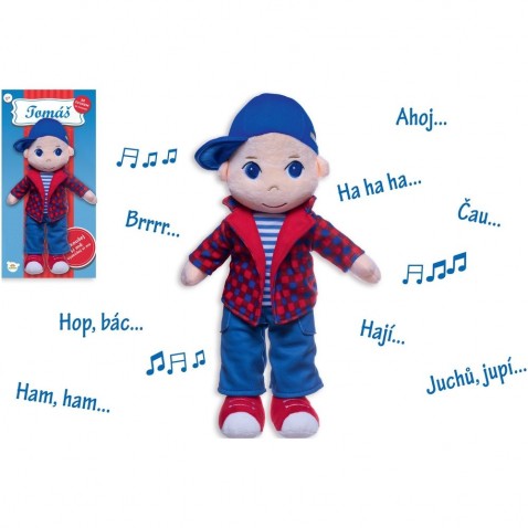 Bábika chlapec Tomáš handrový plyš 40 cm hovoriaci
