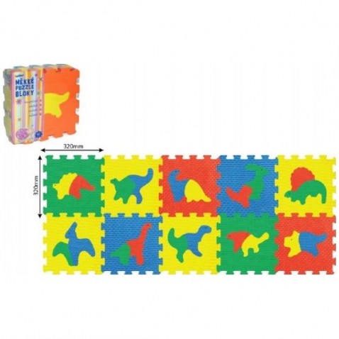 Penové puzzle Dinosaury 10ks