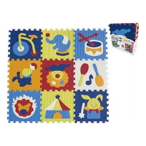 Penové puzzle cirkus 9ks