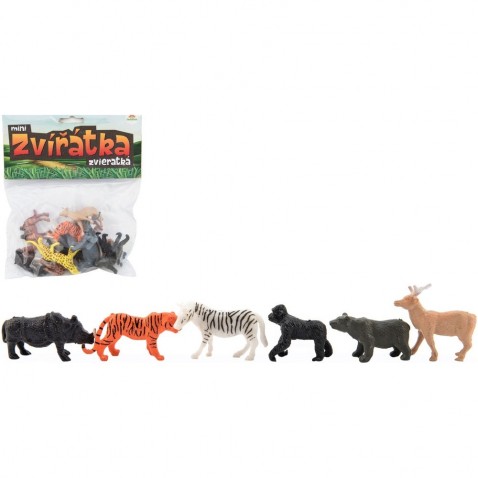 Zvieratká mini safari ZOO 5-6cm 12ks