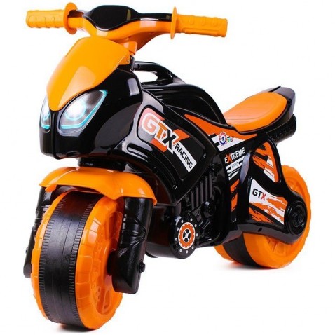 Teddies Odrážadlo motorka oranžovo-čierna