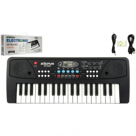 Piánko / Organ / Klávesy 37 klávesov, napájanie na USB + prehrávač MP3 + mikrofón