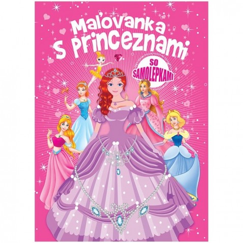 Maľovanka s princeznami so samolepkami