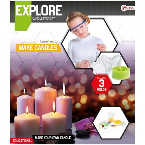 Výroba sviečok vedecká hra s formičkami