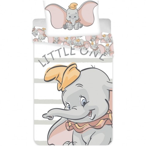 Detské obliečky Dumbo Grey stripe 140x200