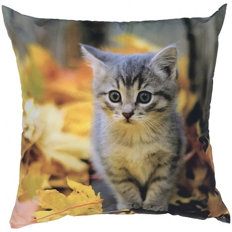 Detský vankúšik Mačiatko s listím
