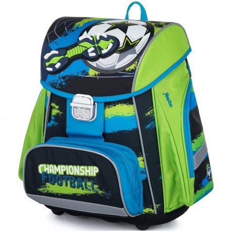 Školská taška Oxybag PREMIUM Futbal zelený