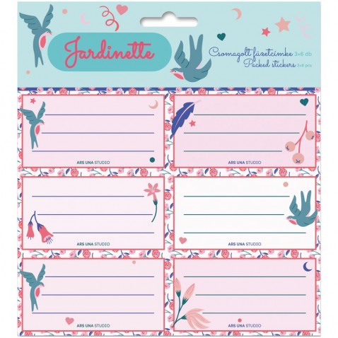 Menovky na zošity Jardinette 18ks