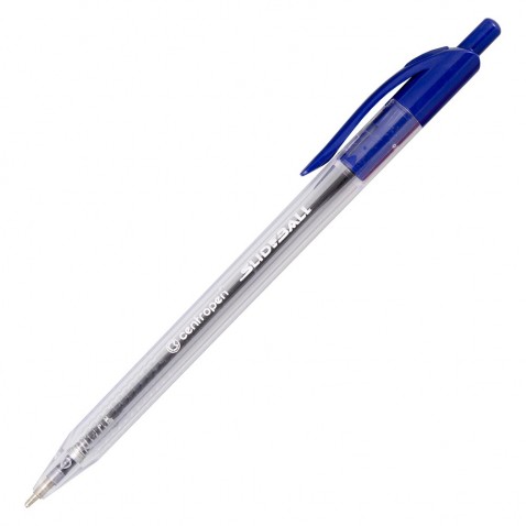 Centropen 2225 Guľôčkové pero Slideball Clicker modré