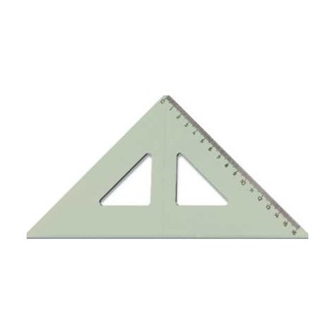 Trojuholník KOH-I-NOOR 45/177 s ryskou dymový
